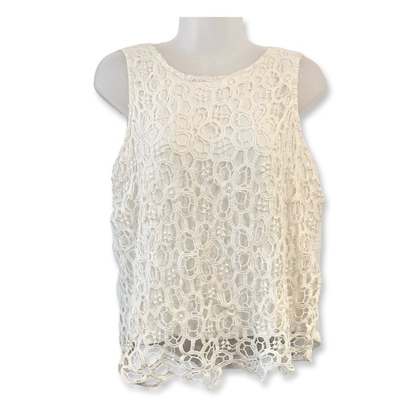 Forever 21 White Dressy Summer Tank - Picture 2 of 7